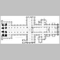 Lincoln Cathedral, Ground floor plan, Georg Dehio, Gustav von Bezold, Wikipedia.jpg